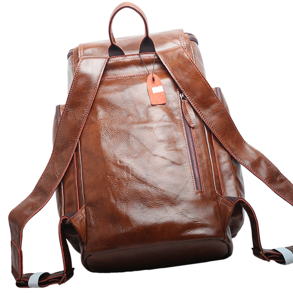 Vintage Leather Backpack - 图片 3