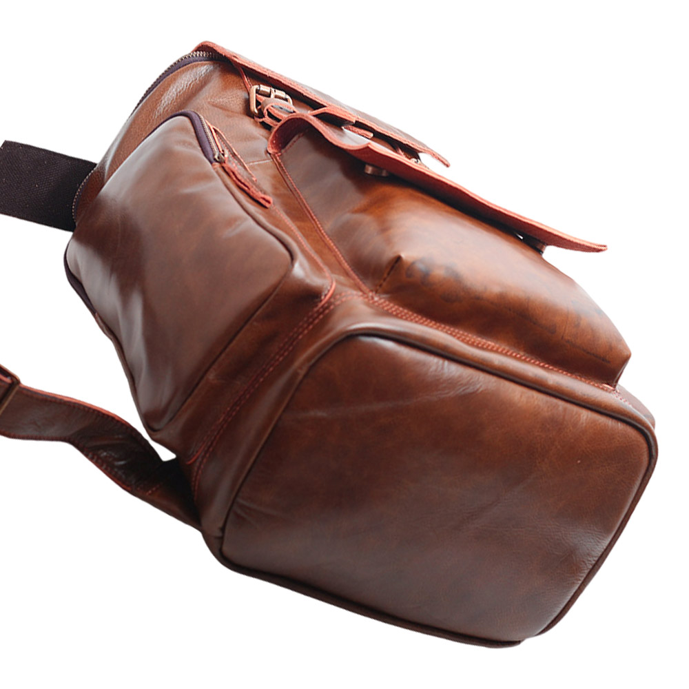 Vintage Leather Backpack - 图片 5