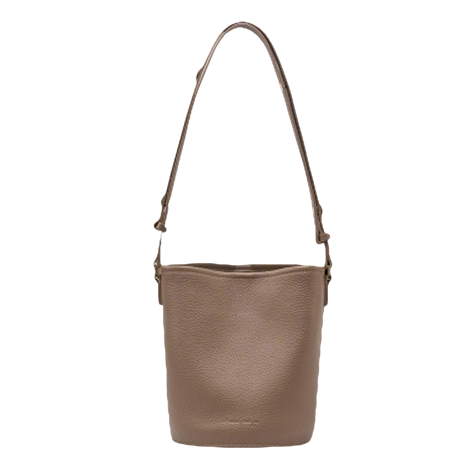 Simple soft cowhide mini bucket bag, small crossbody women's bag, shoulder bag