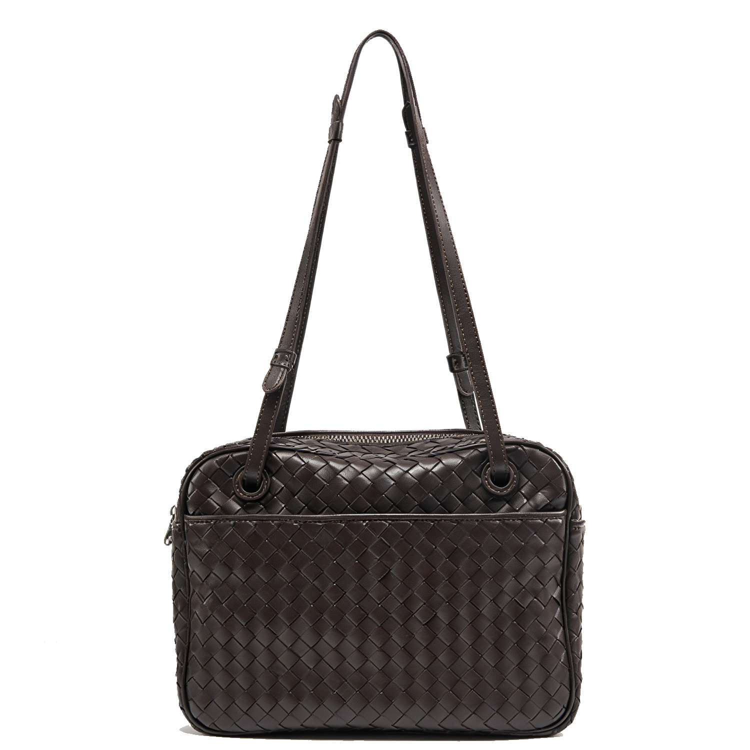 Sheepskin hand woven pillow tote bag, new single shoulder crossbody women's bag - 图片 2