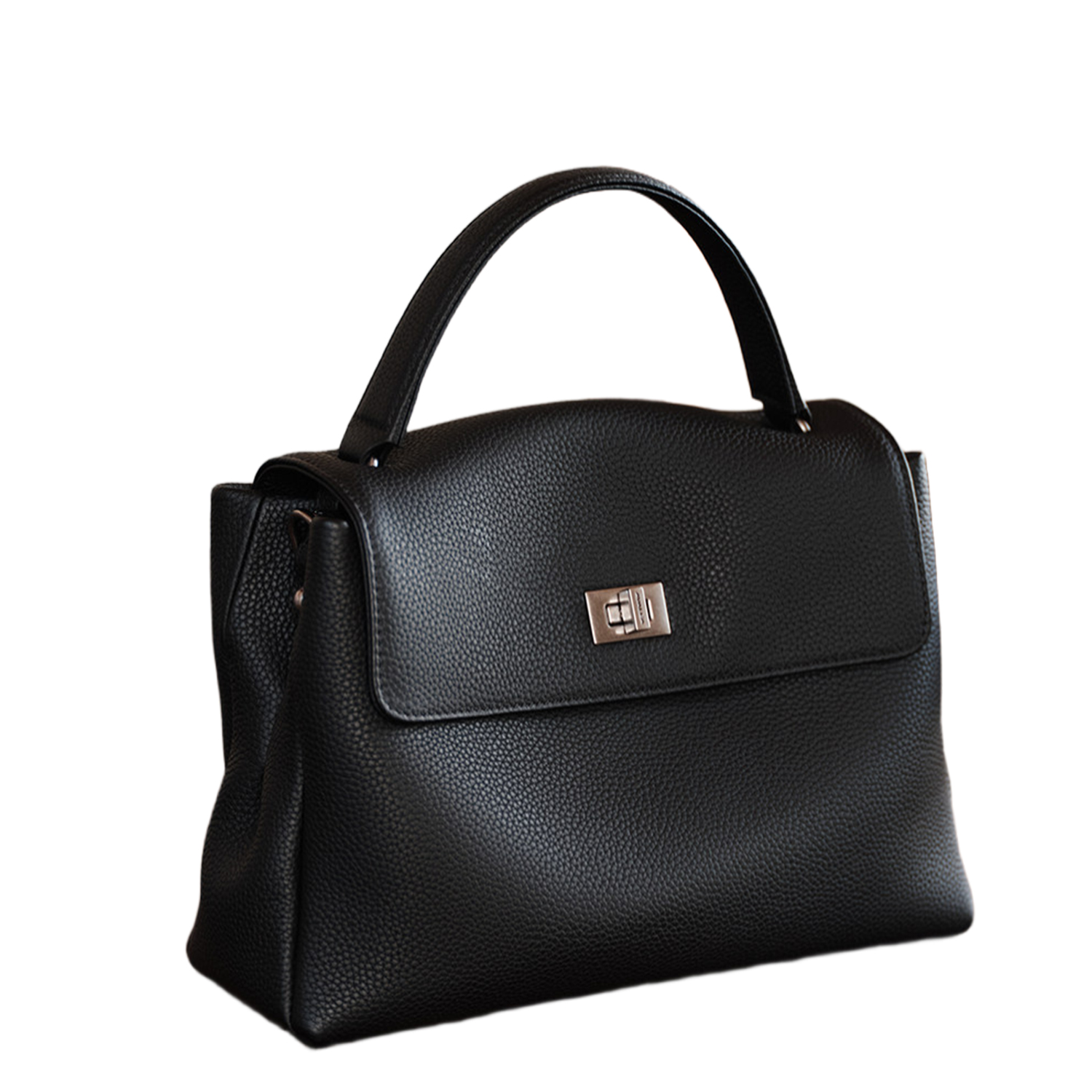 Top layer Togo leather handbag, large capacity mailman bag, commuting shoulder bag, women's bag - 图片 6