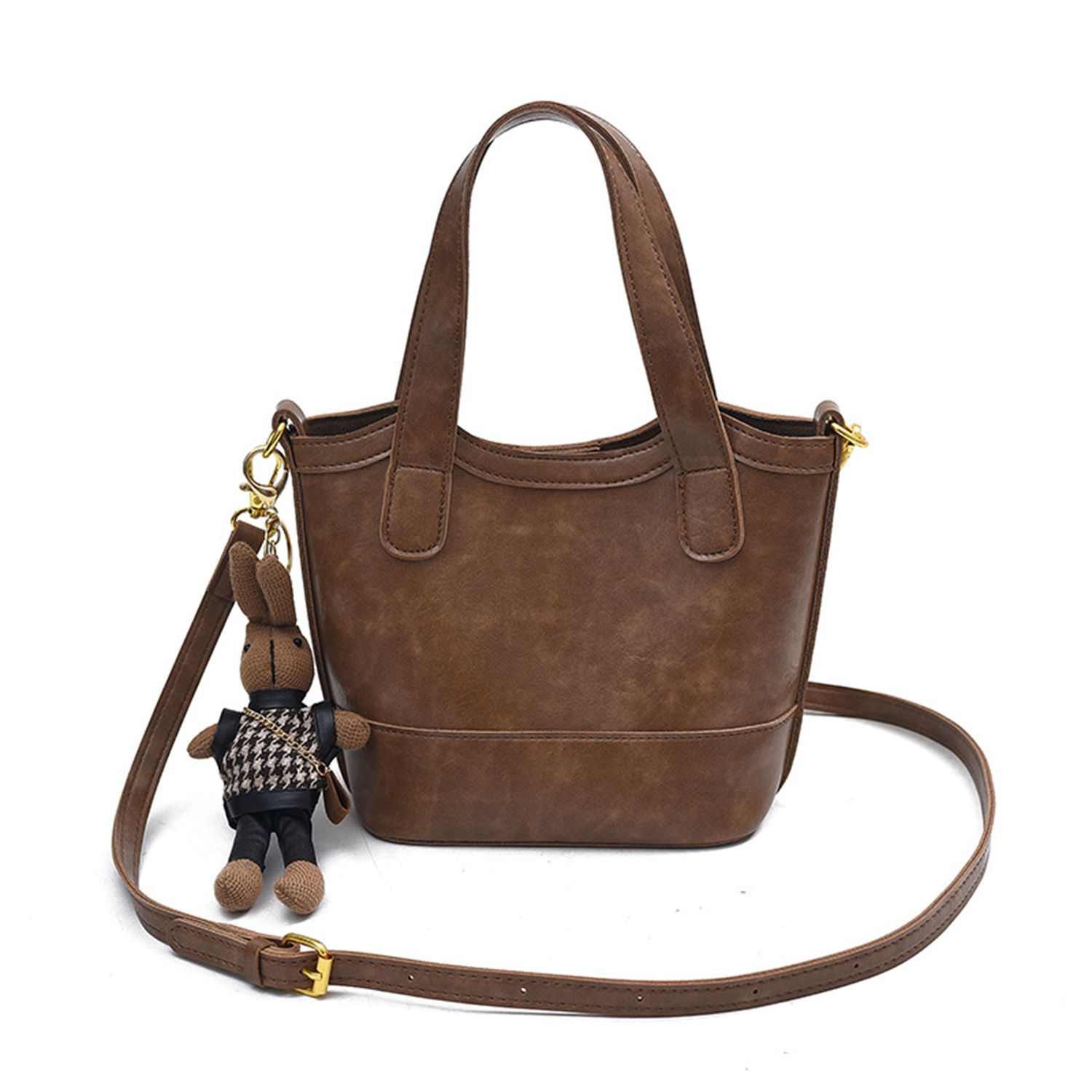 Soft Leather Women's Shoulder Bag Mid-Age Mom Bag Autumn/Winter - 图片 5