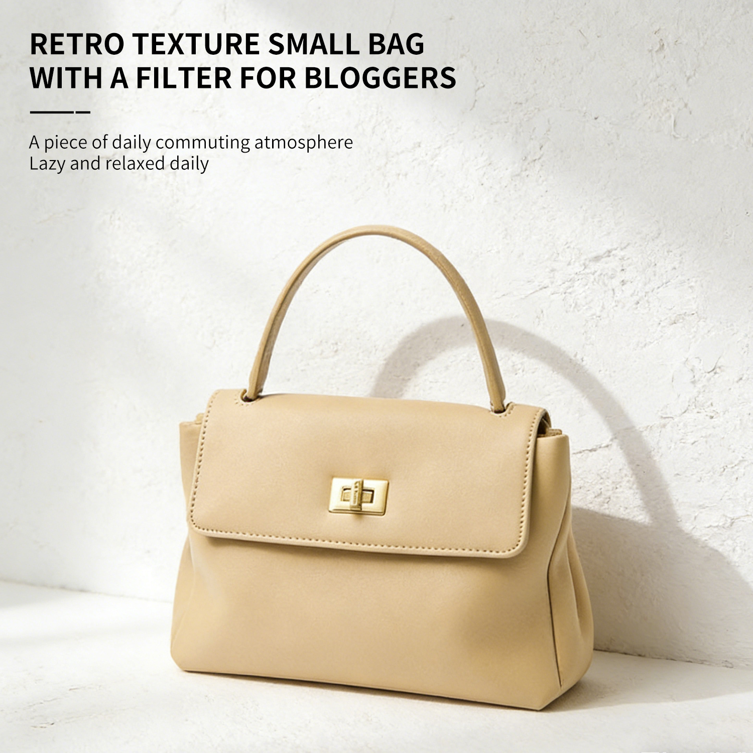 Soft cowhide handbag, women's small casual small square bag, high-end feel, light luxury leather shoulder bag, new crossbody bag