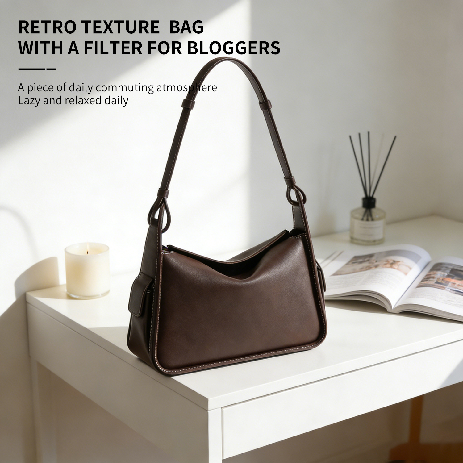 Smile small crossbody bag, women's handbag, women's handbag, women's handbag - 图片 2