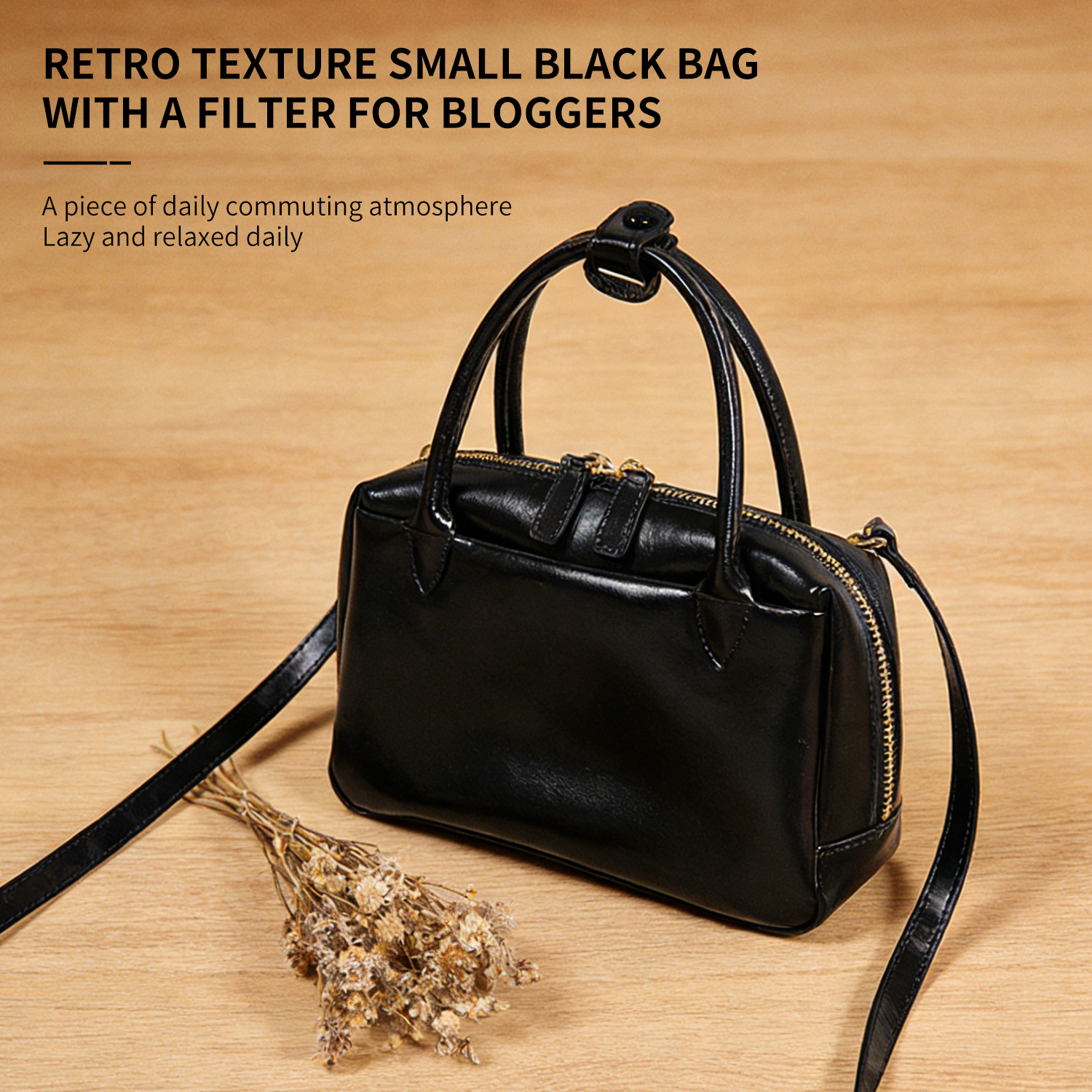 Simple temperament, soft cowhide Boston bag, small square bag for women, 2026 new genuine leather retro single shoulder crossbody bag for women - 图片 3