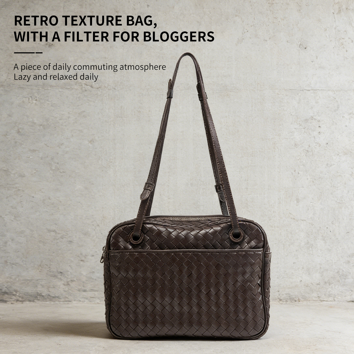 Sheepskin hand woven pillow tote bag, new single shoulder crossbody women's bag - 图片 4