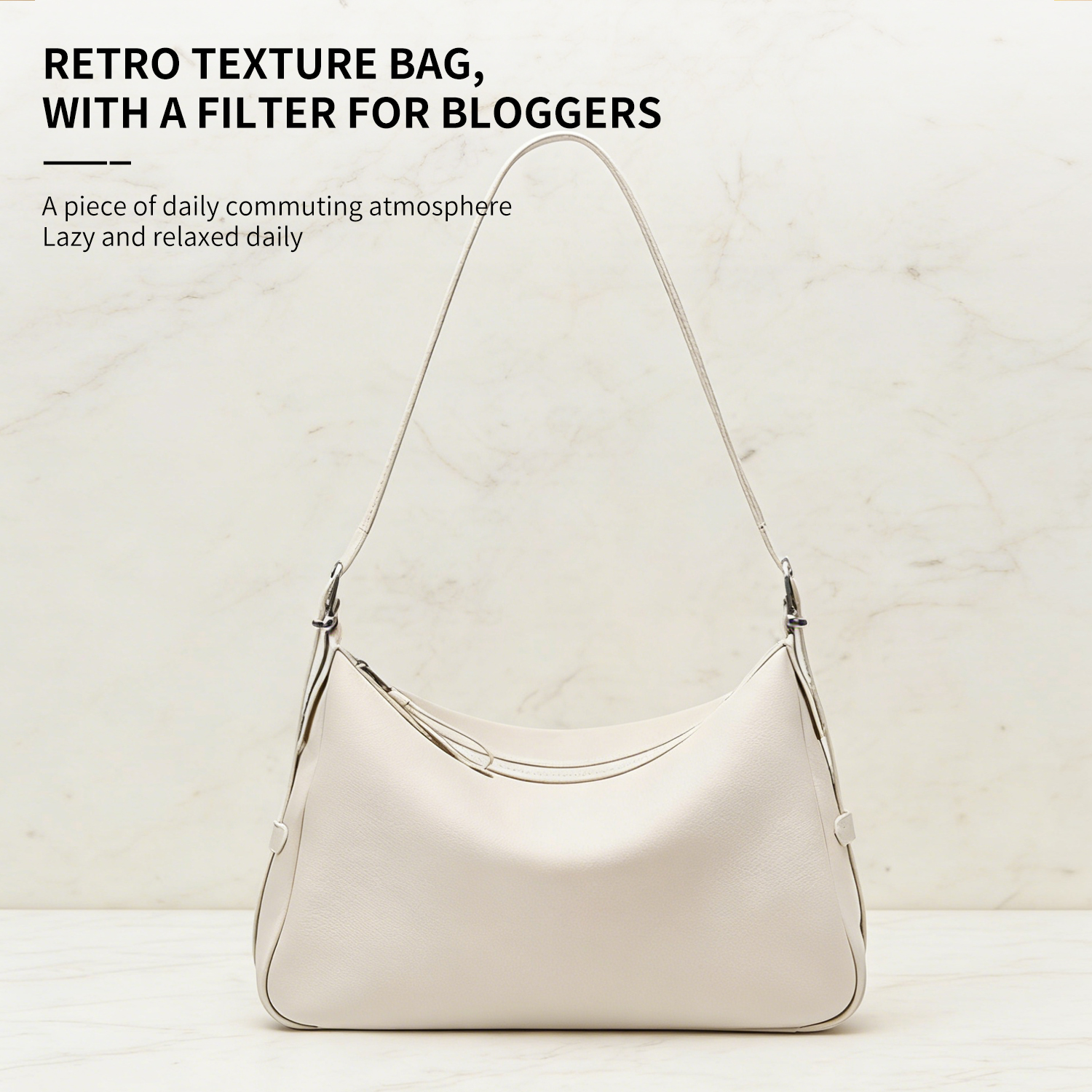 Genuine leather tote bag for women, 2026 new autumn and winter large capacity commuting shoulder bag, versatile crossbody bag - 图片 4