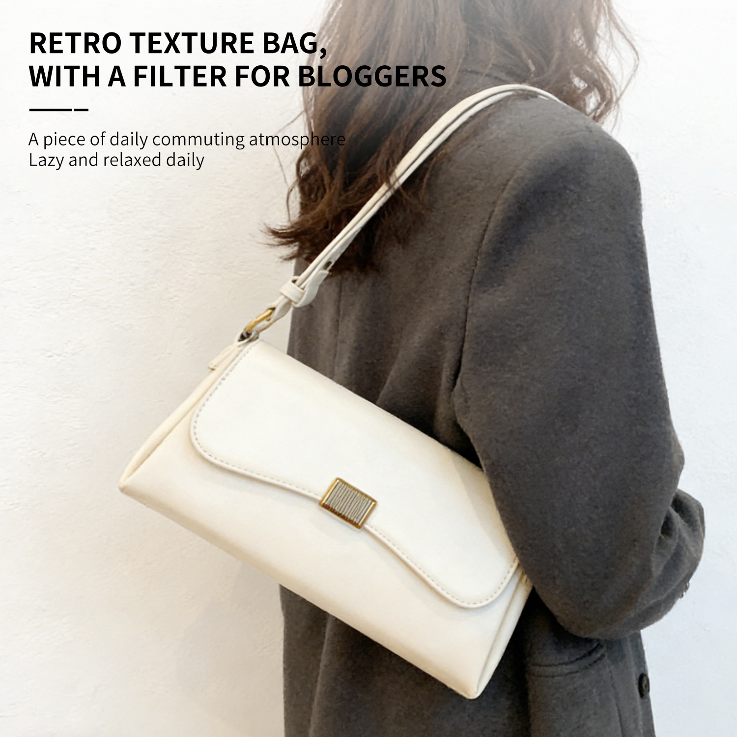 Niche High-End Women's Bags 2026 Trendy Retro Crossbody & Underarm Bags Versatile Flair Bag - 图片 6