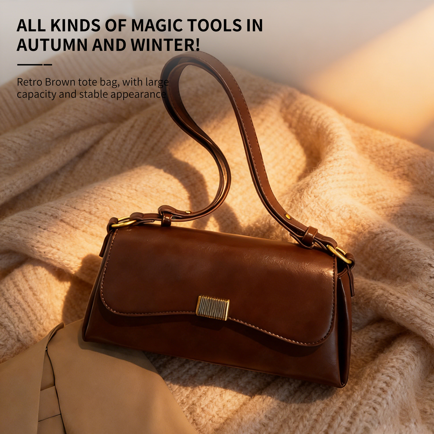 Niche High-End Women's Bags 2026 Trendy Retro Crossbody & Underarm Bags Versatile Flair Bag - 图片 2