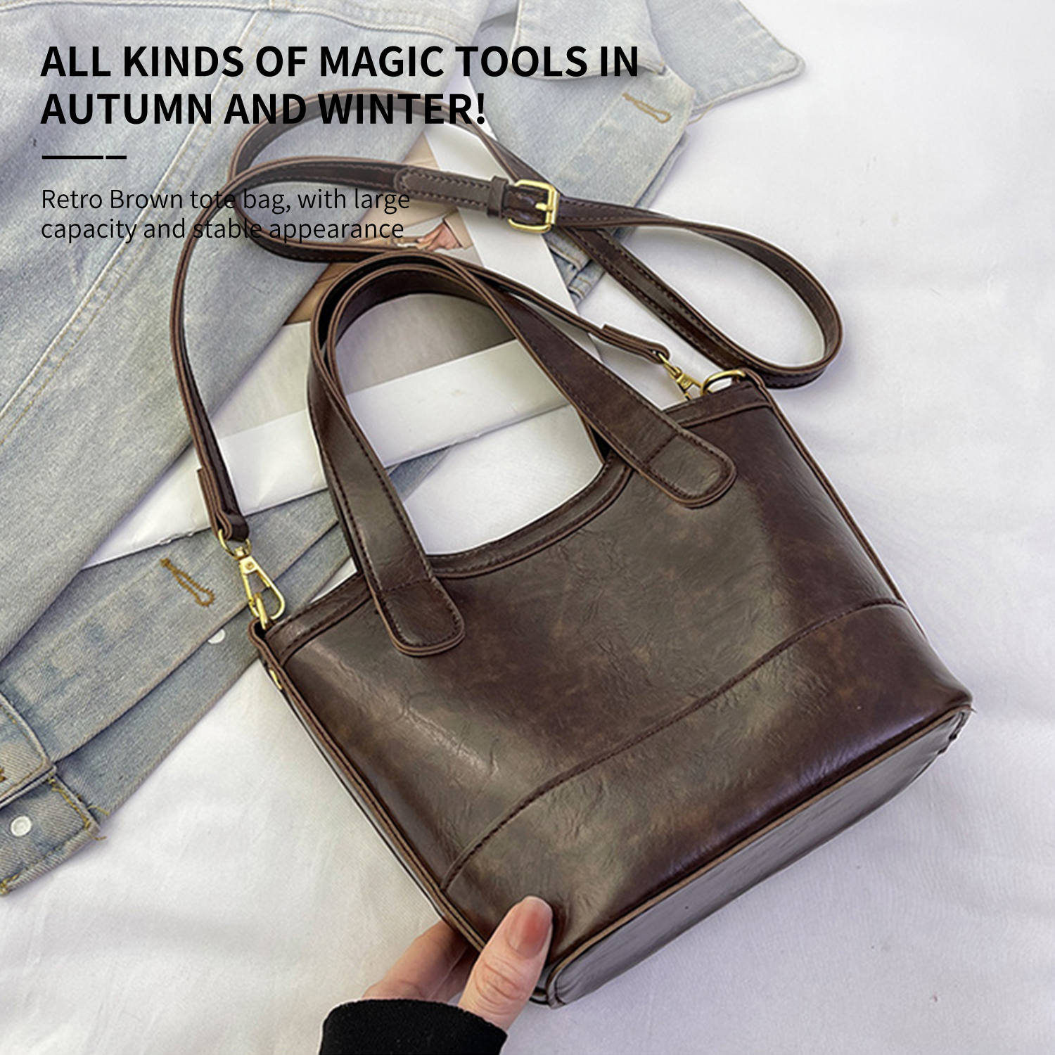 Soft Leather Women's Shoulder Bag Mid-Age Mom Bag Autumn/Winter